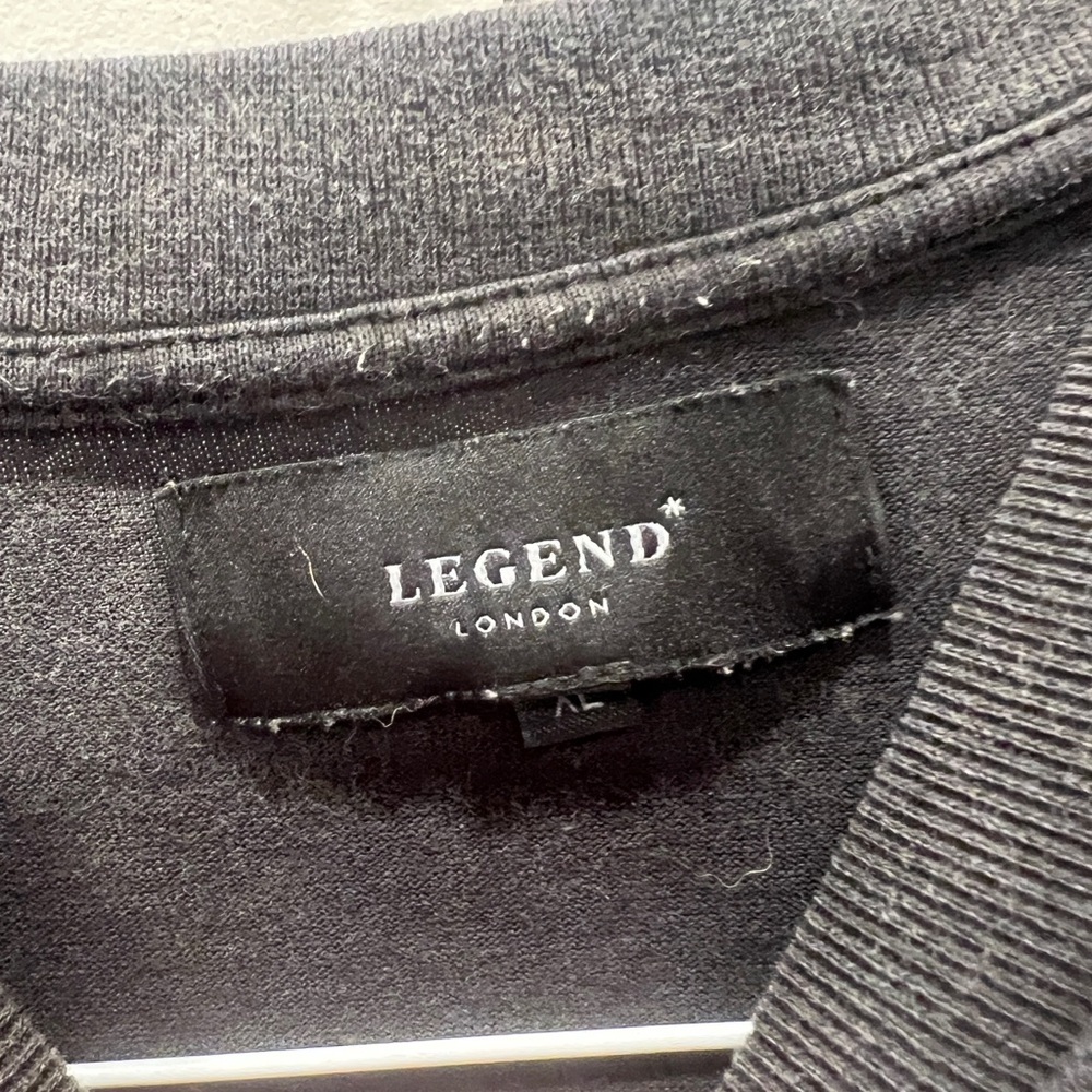 Men's Charcoal Tee by Legends London size X-Large - Picture 3 of 3